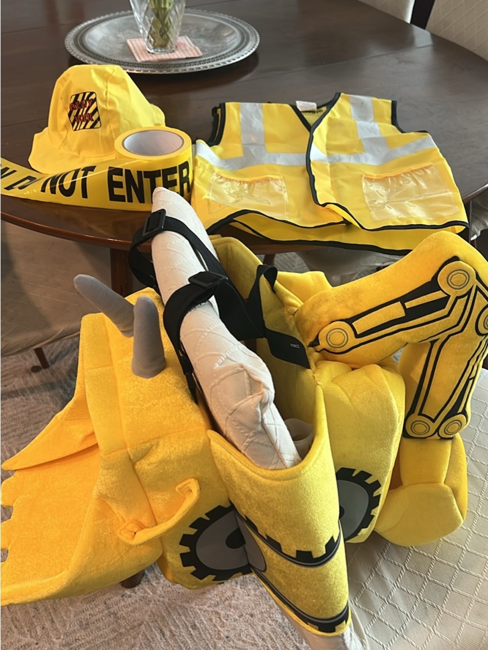 Construction Costume Set with Safety Vest and Accessories